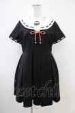 画像1: To Alice / ダルマ刺繍セーラーワンピース M ブラック H-26-04-06-1009-LO-OP-NS-ZH (1)