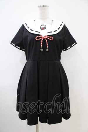 画像: To Alice / ダルマ刺繍セーラーワンピース M ブラック H-26-04-06-1009-LO-OP-NS-ZH