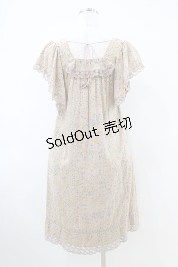 画像2: Cherir la femme / オリプリワンピース M ブラウン H-26-04-06-1011-LO-OP-NS-ZH (2)