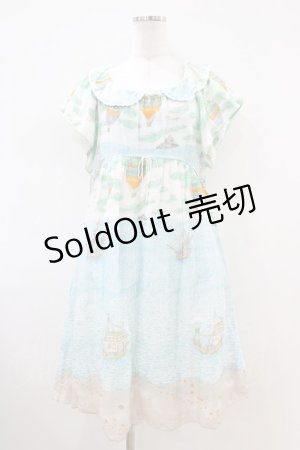 画像: Cherir la femme / 気球柄ワンピース M オフ H-26-04-06-1012-LO-OP-NS-ZH