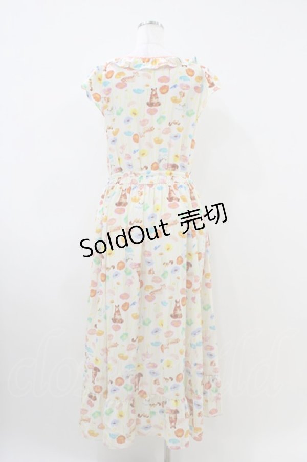 画像2: Franche Lippee / ポピーマキシワンピース M オフ H-26-04-06-1014-LO-OP-NS-ZH (2)