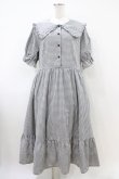 画像1: m petit by misako / AM*ギンガムCHKワンピース 3L グレー H-26-04-06-1017-LO-OP-NS-ZH (1)