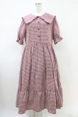 画像1: m petit by misako / AM*ギンガムCHKワンピース 3L レッド H-26-04-06-1018-LO-OP-NS-ZH (1)