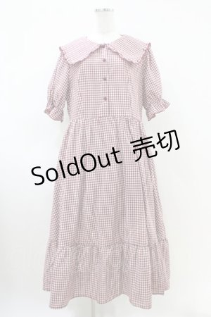 画像: m petit by misako / AM*ギンガムCHKワンピース 3L レッド H-26-04-06-1018-LO-OP-NS-ZH