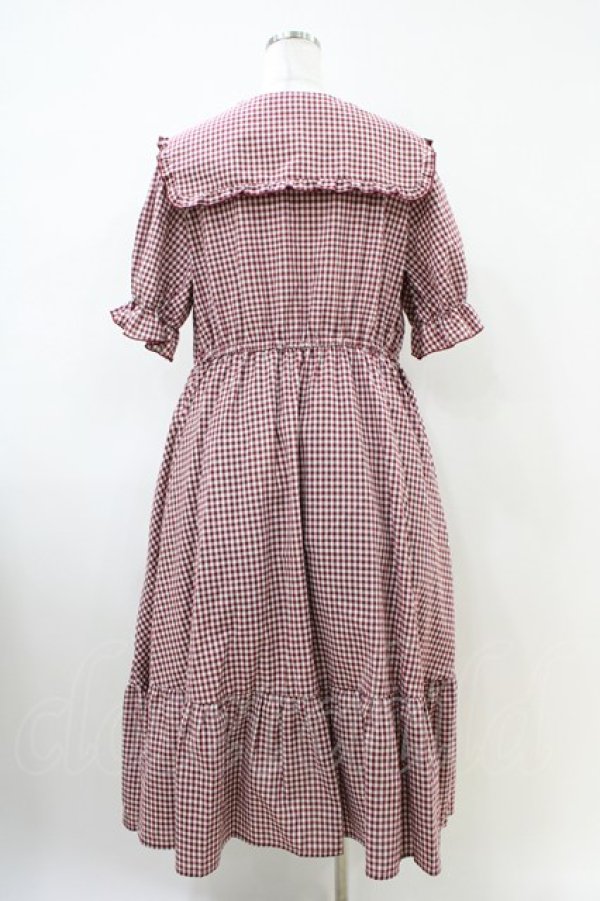 画像2: m petit by misako / AM*ギンガムCHKワンピース 3L レッド H-26-04-06-1018-LO-OP-NS-ZH (2)