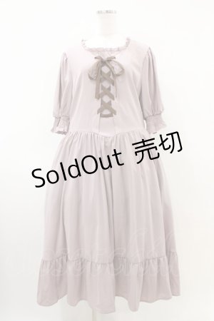 画像: m petit by misako / AMレースアップワンピース 3L ピンク H-26-04-06-1020-LO-OP-NS-ZH