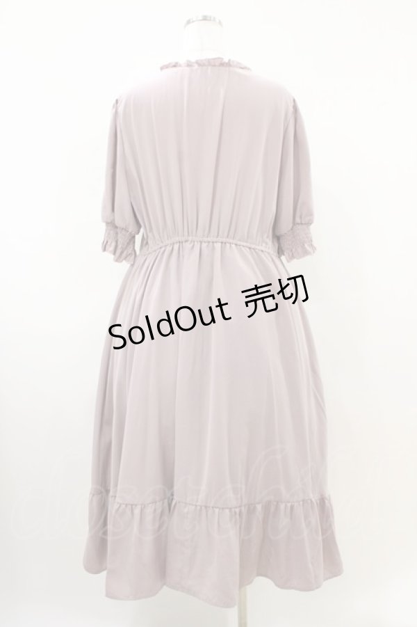 画像2: m petit by misako / AMレースアップワンピース 3L ピンク H-26-04-06-1020-LO-OP-NS-ZH (2)