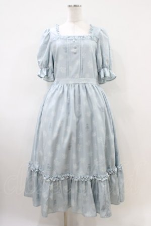 画像: m petit by misako / AOKハナガラスクエアワンピース LL サックス H-26-04-06-1021-LO-OP-NS-ZH