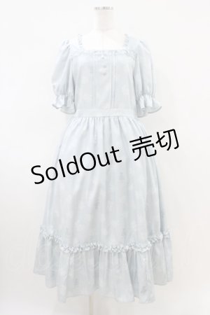 画像: m petit by misako / AOKハナガラスクエアワンピース LL サックス H-26-04-06-1021-LO-OP-NS-ZH