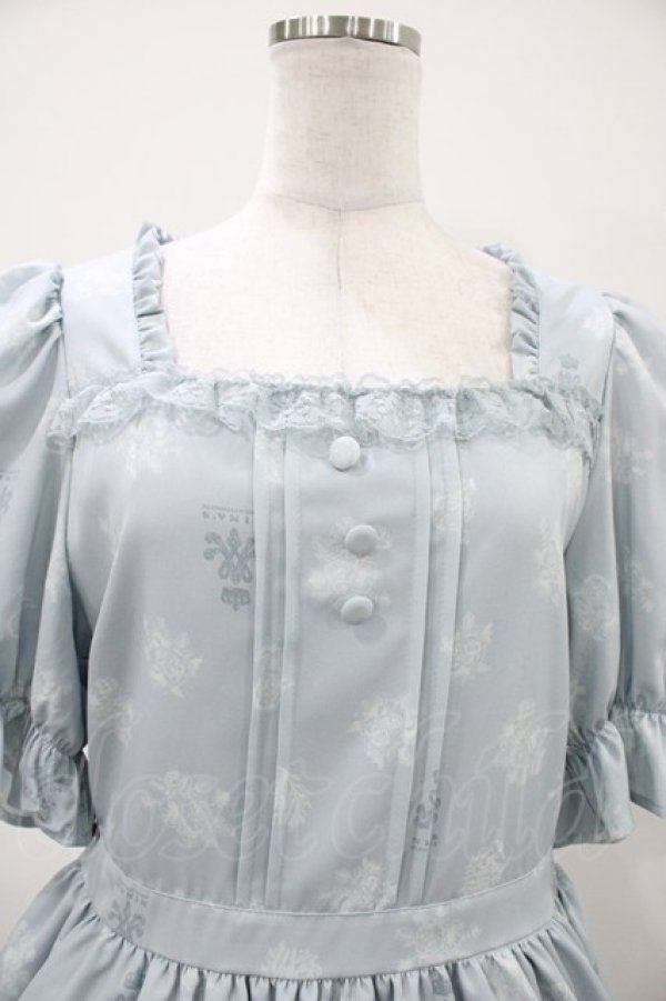 画像3: m petit by misako / AOKハナガラスクエアワンピース LL サックス H-26-04-06-1021-LO-OP-NS-ZH (3)