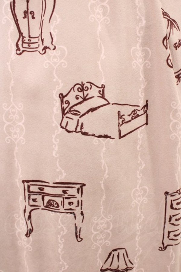 画像3: Fi.n.t / ベルト付きクローゼット柄ワンピース Free PINK H-26-04-06-1024-CA-OP-NS-ZH (3)