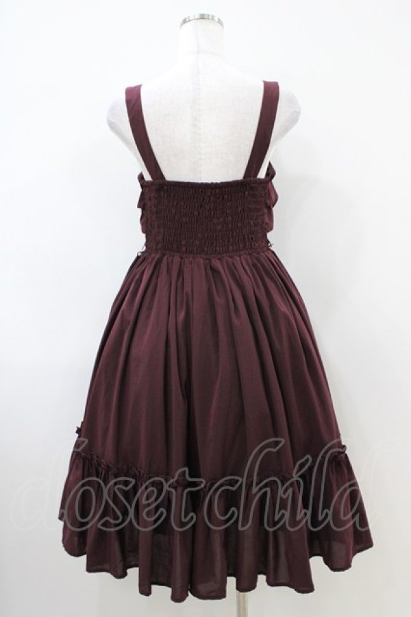 画像2: axes femme kawaii / クラシカルフリルジャンスカ M ワイン H-26-04-06-1027-AX-OP-NS-ZH (2)