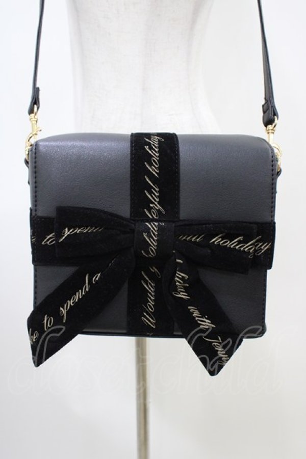 画像3: Fi.n.t / プレゼントボックスバッグ  BLACK H-26-04-06-1003-CA-BG-NS-ZH (3)