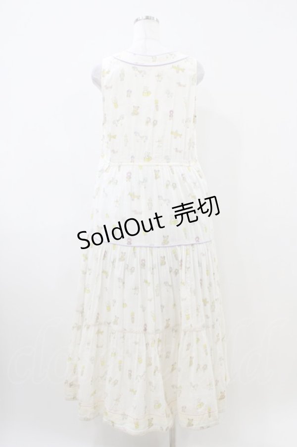 画像2: Cherir la femme / TOY柄ワンピース M オフ H-26-04-06-1030-LO-OP-NS-ZH (2)