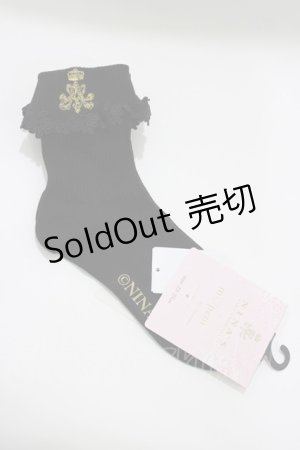 画像: m petit by misako / AMCSNIレースロゴ  ブラック H-26-04-06-052-LO-ZA-NS-ZH