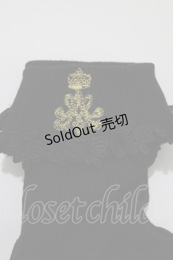 画像2: m petit by misako / AMCSNIレースロゴ  ブラック H-26-04-06-052-LO-ZA-NS-ZH (2)