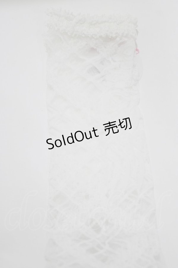 画像2: BABY,THE STARS SHINE BRIGHT / レーシィレースアップソックス  オフ白 H-26-04-06-073-BA-ZA-NS-ZH (2)