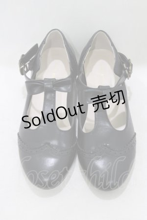 画像: m petit by misako / AMPUリボンストラップP L ブラック H-26-04-06-078-LO-SH-NS-ZH