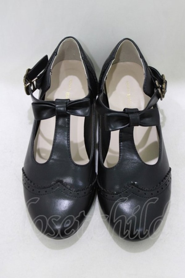 画像1: m petit by misako / AMPUリボンストラップP L ブラック H-26-04-06-078-LO-SH-NS-ZH (1)