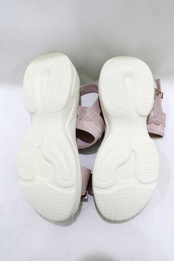 画像4: m petit by misako / AMリボンスニーカーサンダル LL ピンク H-26-04-06-082-LO-SH-NS-ZH (4)