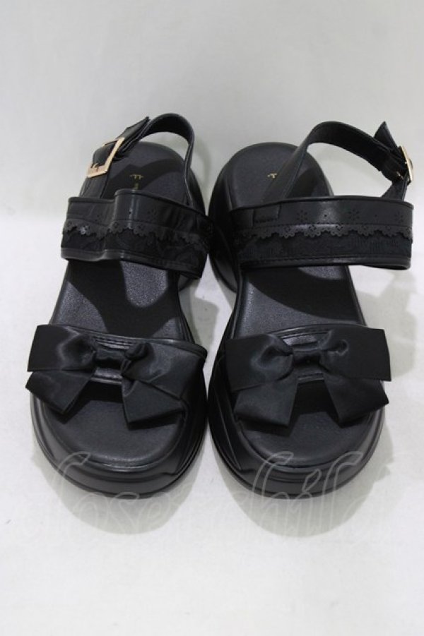 画像1: m petit by misako / AMリボンスニーカーサンダル LL ピンク H-26-04-06-083-LO-SH-NS-ZH (1)