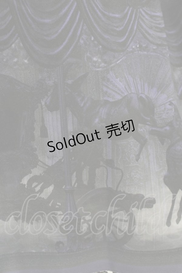 画像4: ALICE and the PIRATES / Haunted Carousel〜永遠に巡る死への誘い〜柄スカート Free 黒/パープル H-26-04-06-008-PA-SK-NS-ZH (4)