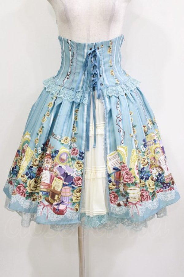 画像1: axes femme kawaii / ティータイムバニースカート M ブルー H-26-04-06-009-AX-SK-NS-ZH (1)