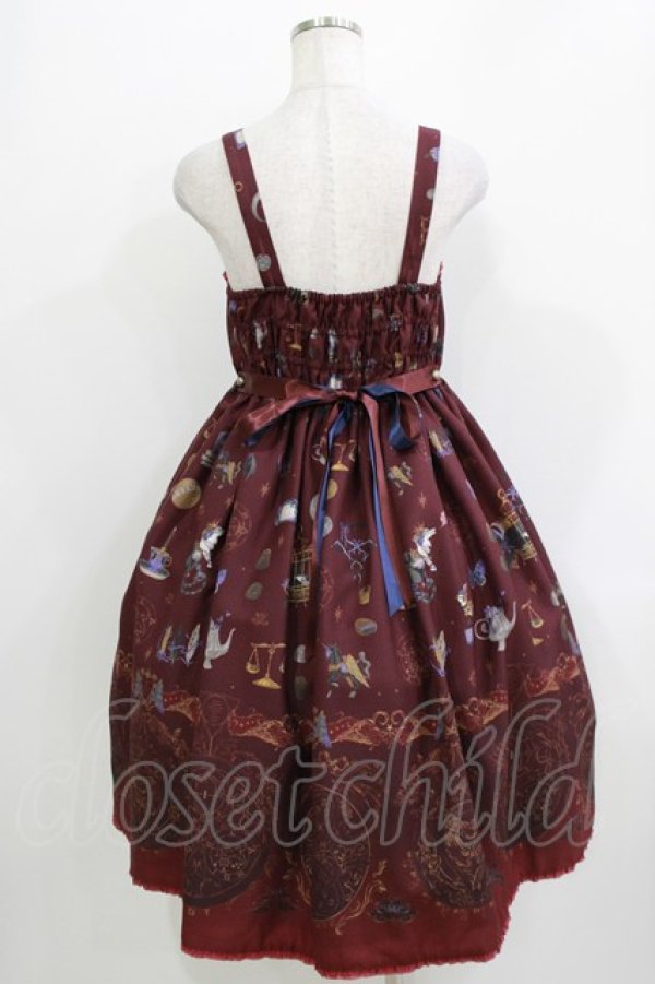画像3: ALICE and the PIRATES / 魔女と悪魔の西洋菓子店〜ソロモンの小さな鍵と秘密のレシピ〜柄ジャンパースカートII Free ボルドー H-26-04-06-002-PA-OP-NS-ZH (3)