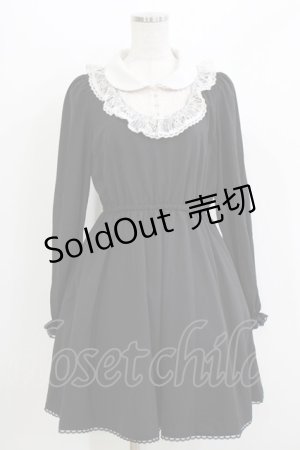 画像: Honey Cinnamon / ヨーク切替ワンピース Free ブラック H-26-04-06-022-LO-OP-NS-ZH