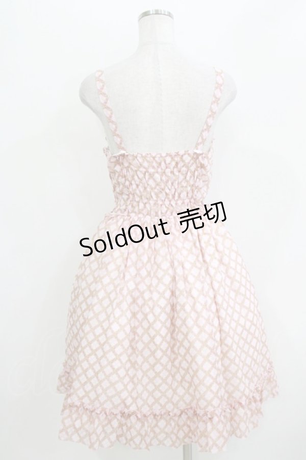 画像3: Innocent World / フローラバスケットジャンパースカート Free ピンク H-26-04-07-021-IW-OP-NS-ZH (3)