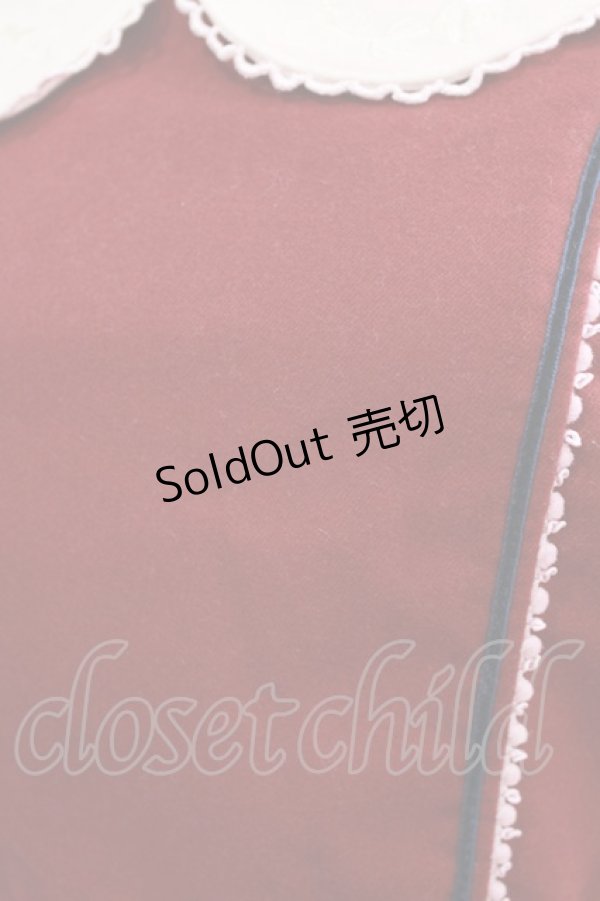 画像4: Secret Honey / エプロン ワンピース(ミニーver.) Free ボルドー H-26-04-07-024-CA-OP-NS-ZH (4)