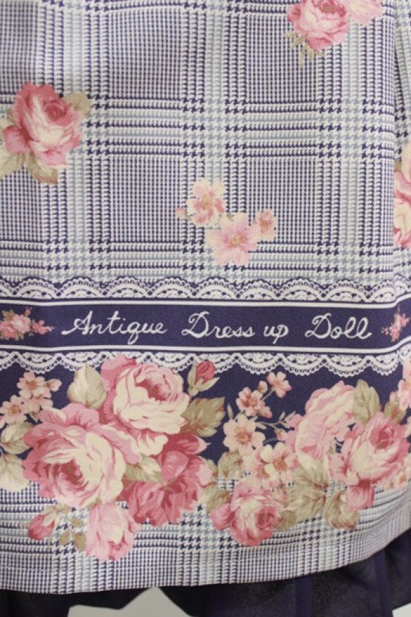 画像4: LIZ LISA / グレンチェックローズワンピース Free ネイビー H-26-04-07-028-LO-OP-NS-ZH (4)