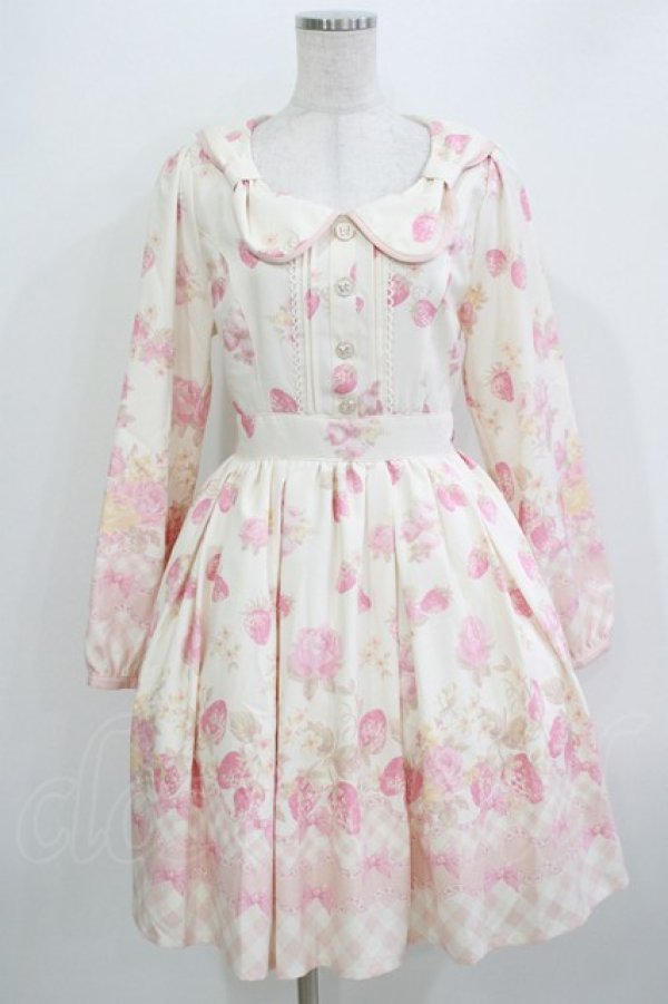 画像1: LIZ LISA / ギンガムパネル花柄ワンピース Free オフ H-26-04-07-029-LO-OP-NS-ZH (1)