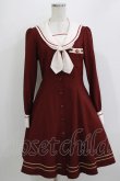画像1: Innocent World / イカリビットパーツワンピース M ボルドー H-26-04-07-037-IW-OP-NS-ZH (1)