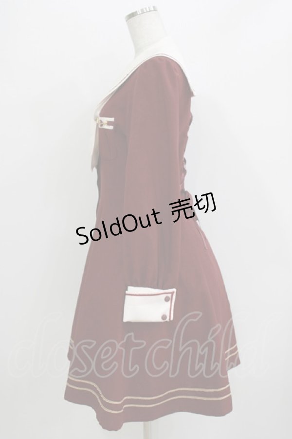 画像2: Innocent World / イカリビットパーツワンピース M ボルドー H-26-04-07-037-IW-OP-NS-ZH (2)