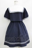 画像3: Amavel / Ribbon Emblem Setup風セーラーワンピース（ミドル丈） Free ネイビー H-26-04-07-004-CA-OP-NS-ZH (3)