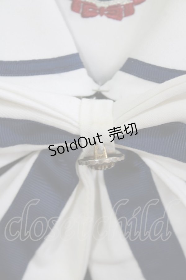 画像4: Amavel / Ribbon Emblem Setup風セーラーワンピース（ミドル丈） Free ネイビー H-26-04-07-004-CA-OP-NS-ZH (4)