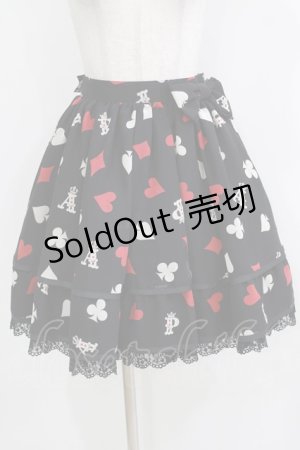 画像: Angelic Pretty / Royal Cardsスカート Free ブラック H-26-04-07-042-AP-SK-NS-ZH