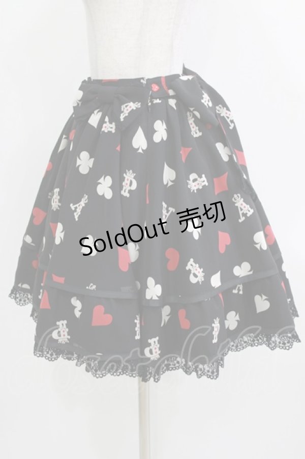 画像2: Angelic Pretty / Royal Cardsスカート Free ブラック H-26-04-07-042-AP-SK-NS-ZH (2)