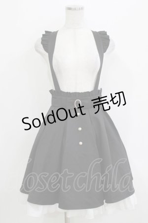 画像: Amavel / パールバックルリボンスカート Free ブラック H-26-04-07-044-CA-SK-NS-ZH