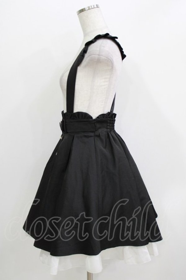 画像2: Amavel / パールバックルリボンスカート Free ブラック H-26-04-07-044-CA-SK-NS-ZH (2)