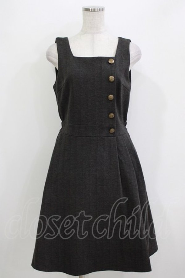 画像1: axes femme POETIQUE / アシメデザインカットワンピ M グレー H-26-04-07-047-AX-OP-NS-ZH (1)