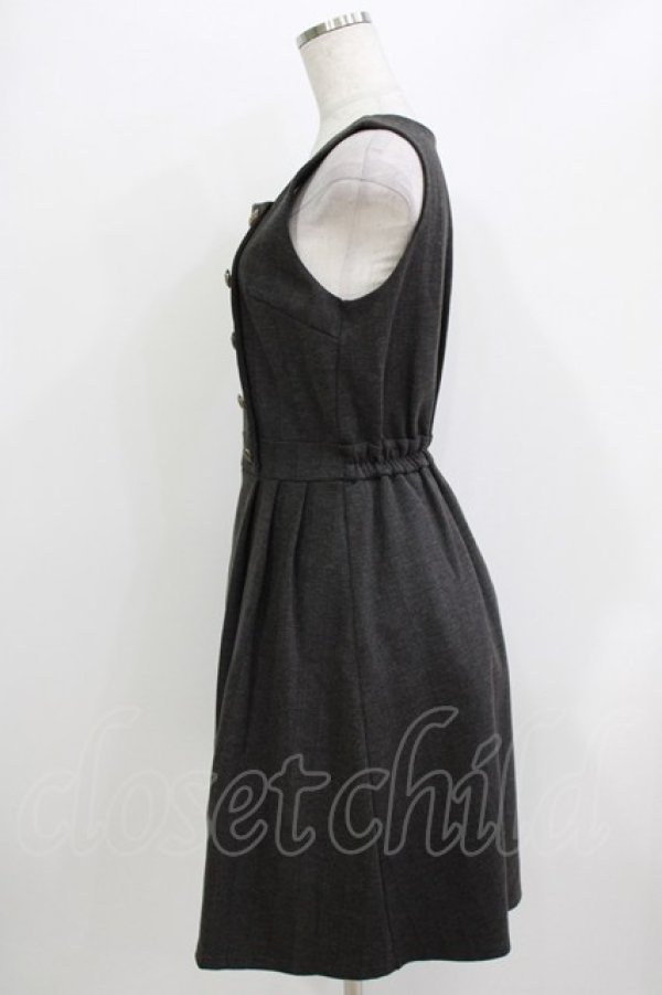 画像2: axes femme POETIQUE / アシメデザインカットワンピ M グレー H-26-04-07-047-AX-OP-NS-ZH (2)