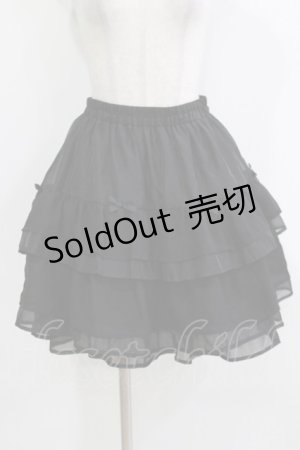 画像: axes femme POETIQUE / プチリボンティアードミニスカート M ブラック H-26-04-07-051-AX-SK-NS-ZH