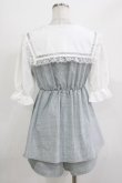 画像3: NOEMIE / レースフリルセーラーセットアップ M ブルー H-26-04-07-054-LO-OP-NS-ZH (3)