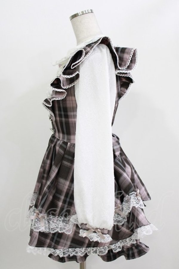 画像2: NOEMIE / メニーリボンラッフルフリルヨークセットアップ M ピンク H-26-04-07-055-LO-OP-NS-ZH (2)