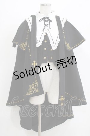 画像: Belchic（海外ロリータブランド） / 刺繍マント Free ブラック H-26-04-07-056-PU-JA-NS-ZH