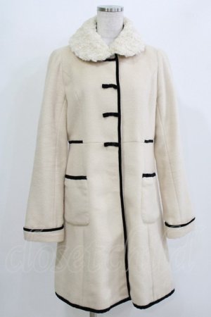 画像: Secret Honey / ファーカラーコート Free アイボリー H-26-04-07-060-CA-CO-NS-ZH