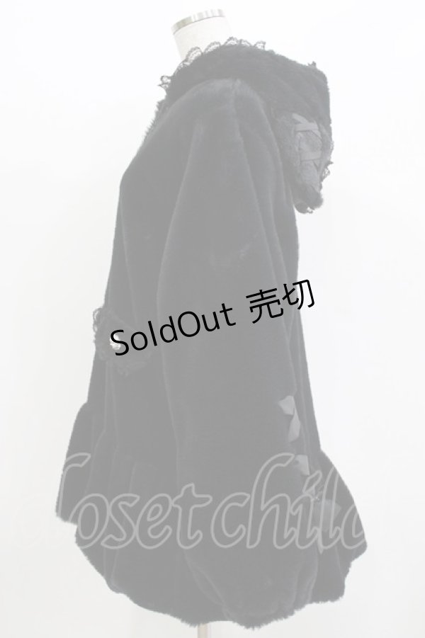 画像2: NOEMIE / クロミ レースアップファーブルゾン M ブラック H-26-04-07-061-LO-CO-NS-ZH (2)