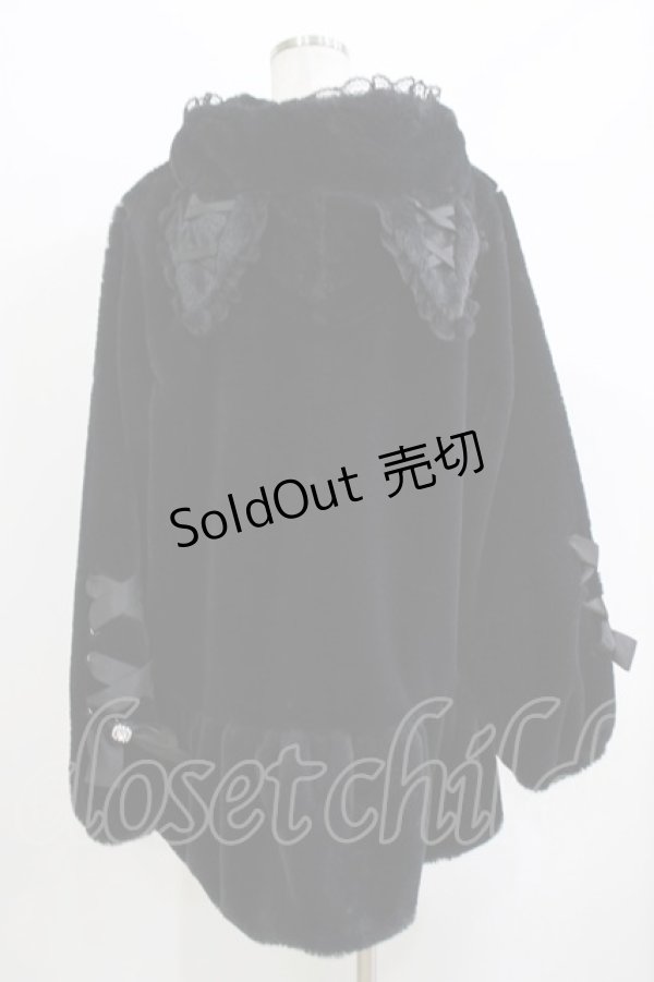 画像3: NOEMIE / クロミ レースアップファーブルゾン M ブラック H-26-04-07-061-LO-CO-NS-ZH (3)